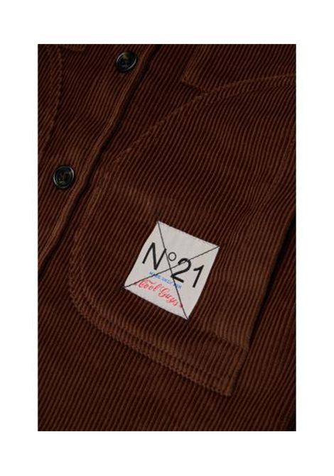 Camicia con logo N°21 KIDS | N210FV N05260N721